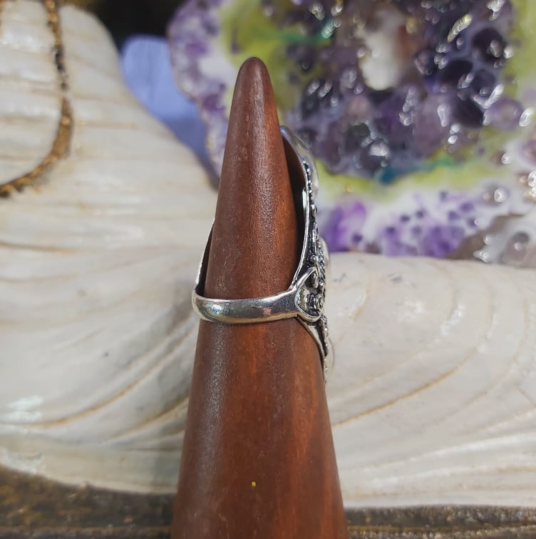Sodalite Intuition & Self-Trust Gemstone Ring US 7.5 (E1599)