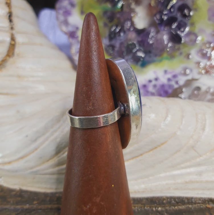 Sodalite Intuition & Self-Trust Gemstone Ring US 8 (E1602)