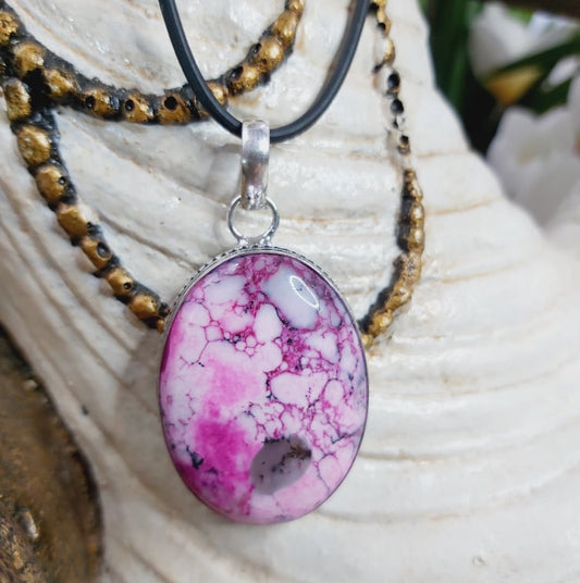 Dendritic Opal Hope to Life Gemstone Pendant (E1626)