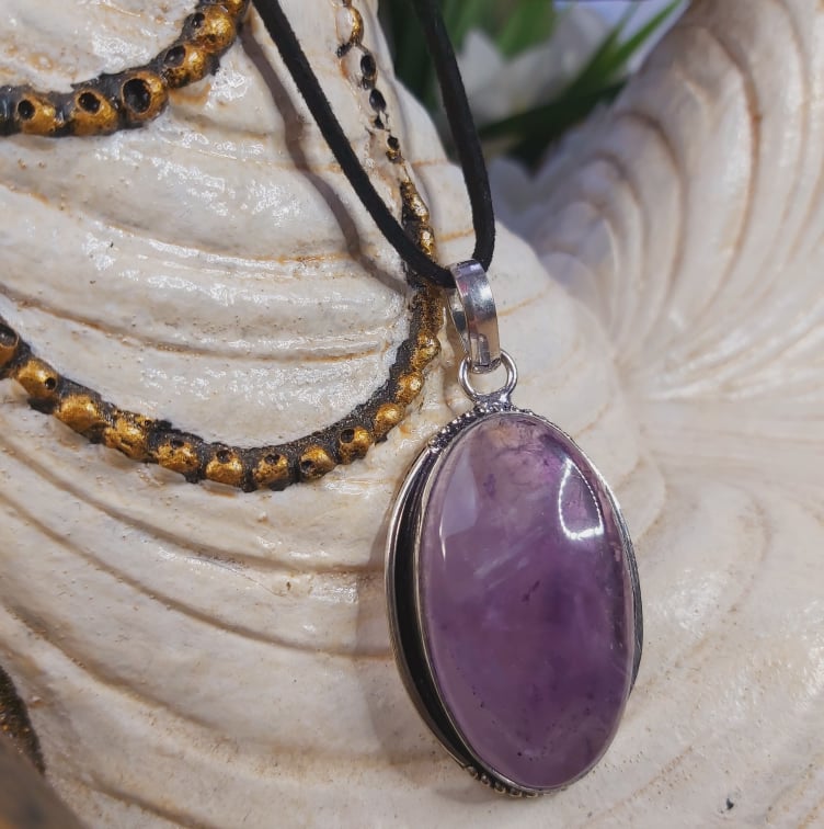 Amethyst Protection Pendant (E1668)