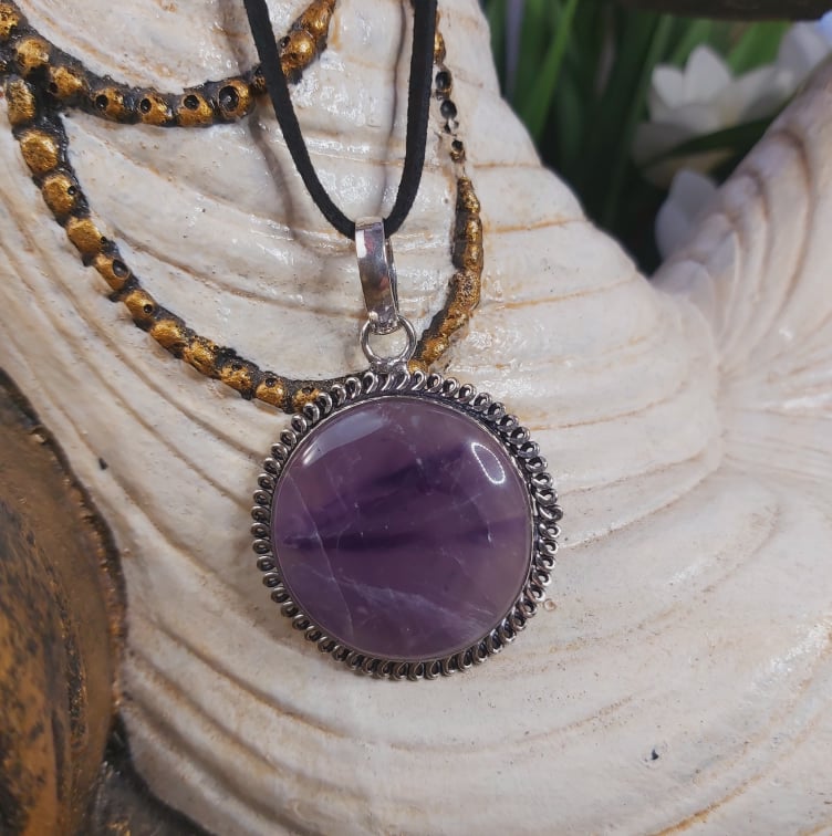 Amethyst Gemstone Pendant (E1672)