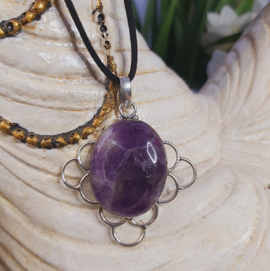 Amethyst Gemstone Pendant (E1675)