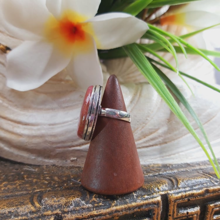 Rhodonite Self-Worth Ring US 6 (E1702)