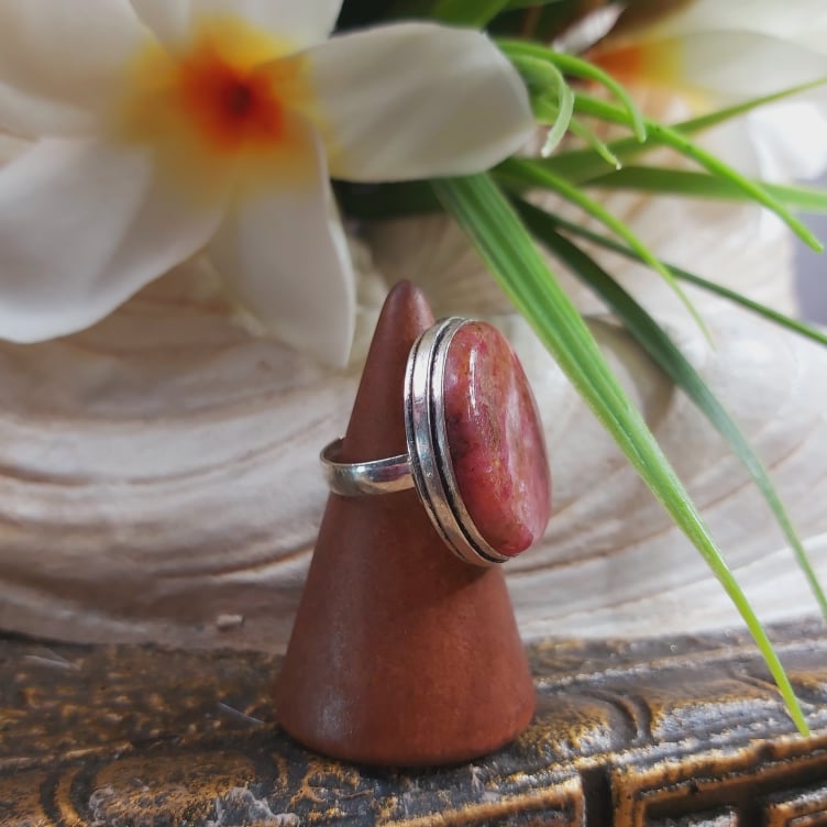 Rhodonite Self-Worth Ring US 6 (E1702)