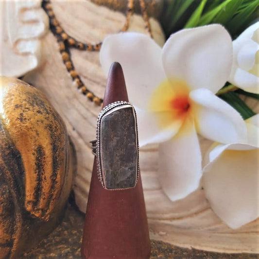 Kyanite Third Eye Chakra Gemstone Ring US 6 (E1747)