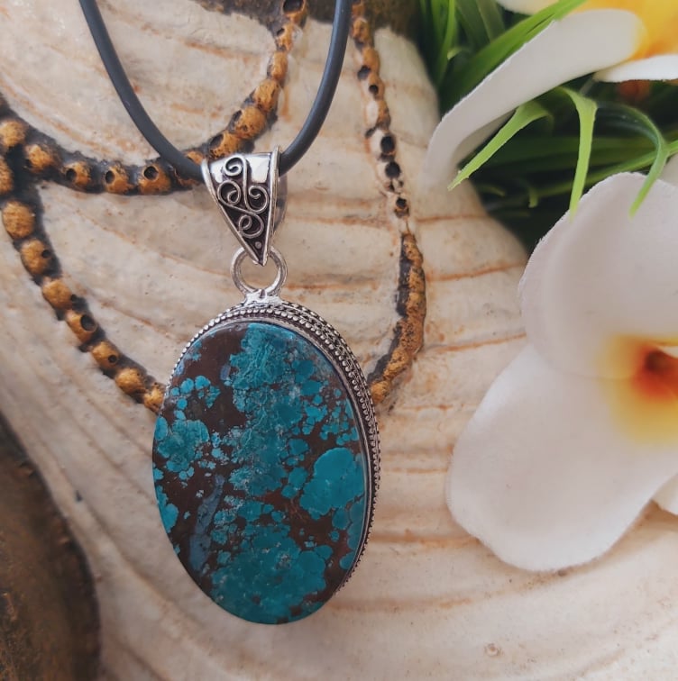 Turquoise Acceptance & Forgiveness Pendant (E1793)