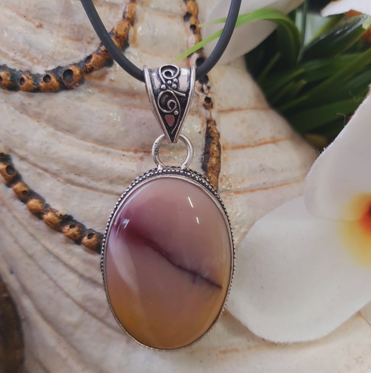 Mookaite Decision Making Gemstone Pendant (E1809)