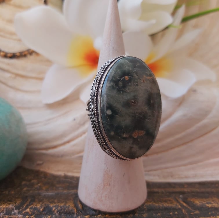 Jasper Supreme Nurturer Gemstone Ring Size US 9 (E1854)