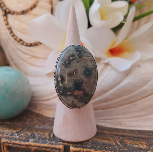Jasper Supreme Nurturer Gemstone Ring Size US 9 (E1854)
