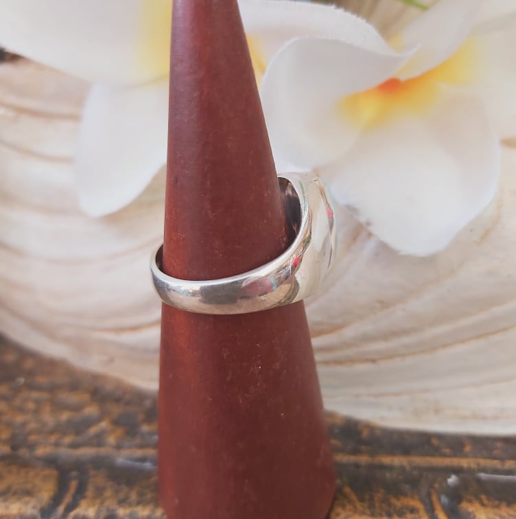 Larimar Emotional Healing Gemstone Ring US 9 (E1858)