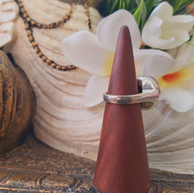 Agate Physical Wellbeing Gemstone Ring US 7 (E1863)