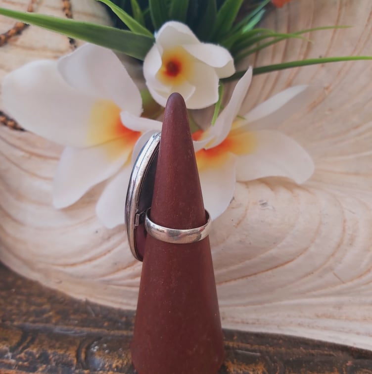 Charoite Spiritual Path Gemstone Ring  Size US 6.5 (E1878)