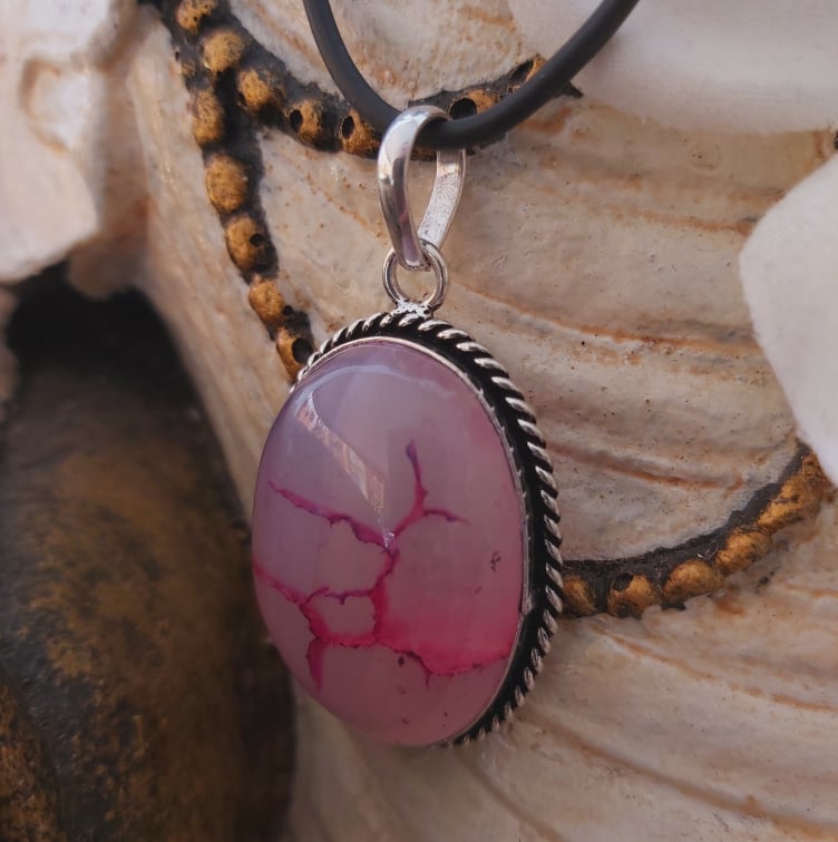 Agate Grounding & Protection Gemstone Pendant (E1898)