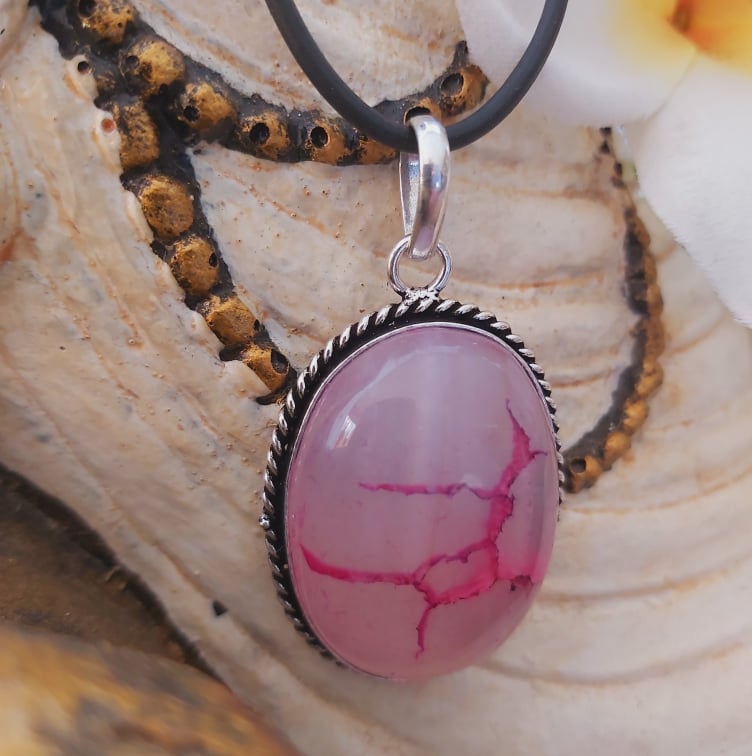 Agate Grounding & Protection Gemstone Pendant (E1898)