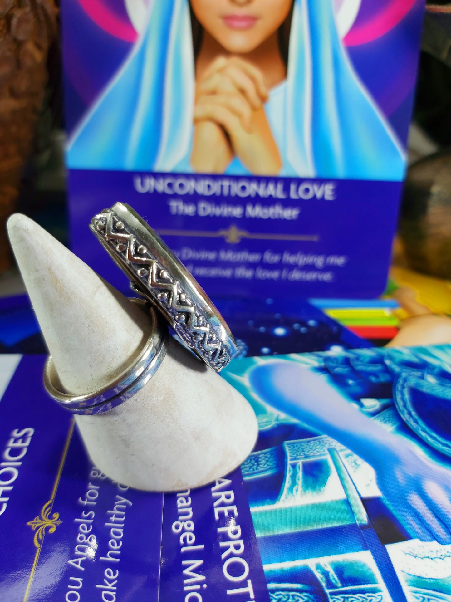 Rhodonite Self-Worth Ring Size US 8 (E190)