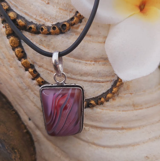 Agate Grounding & Protection Gemstone Pendant (E1913)
