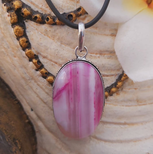 Agate Grounding & Protection Gemstone Pendant (E1917)