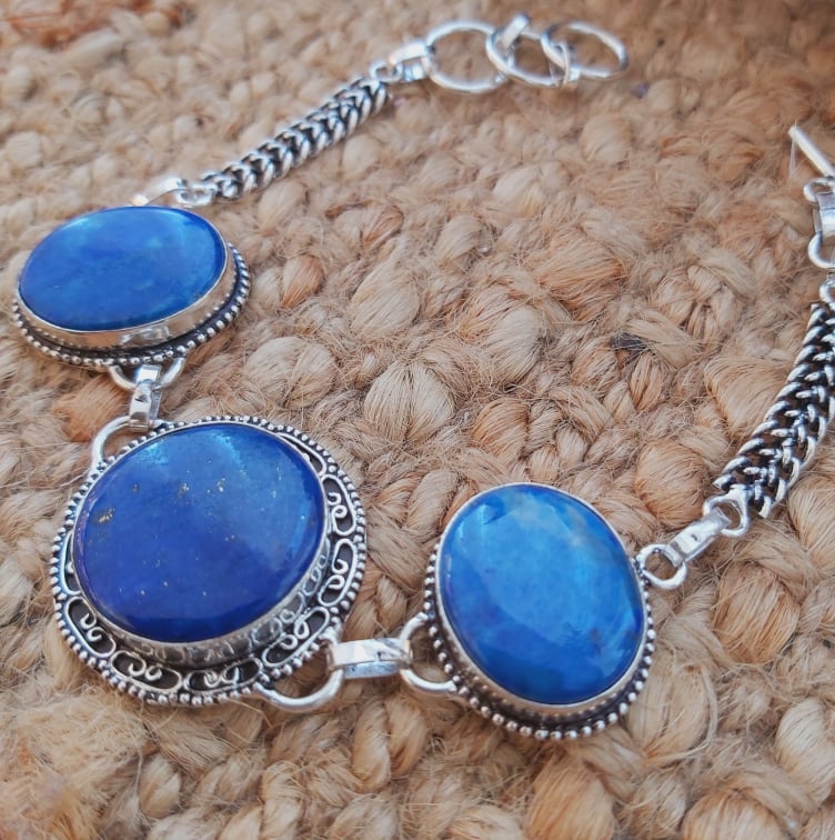 Lapis Lazuli Inner Vision Bracelet 23 cm (E1941)