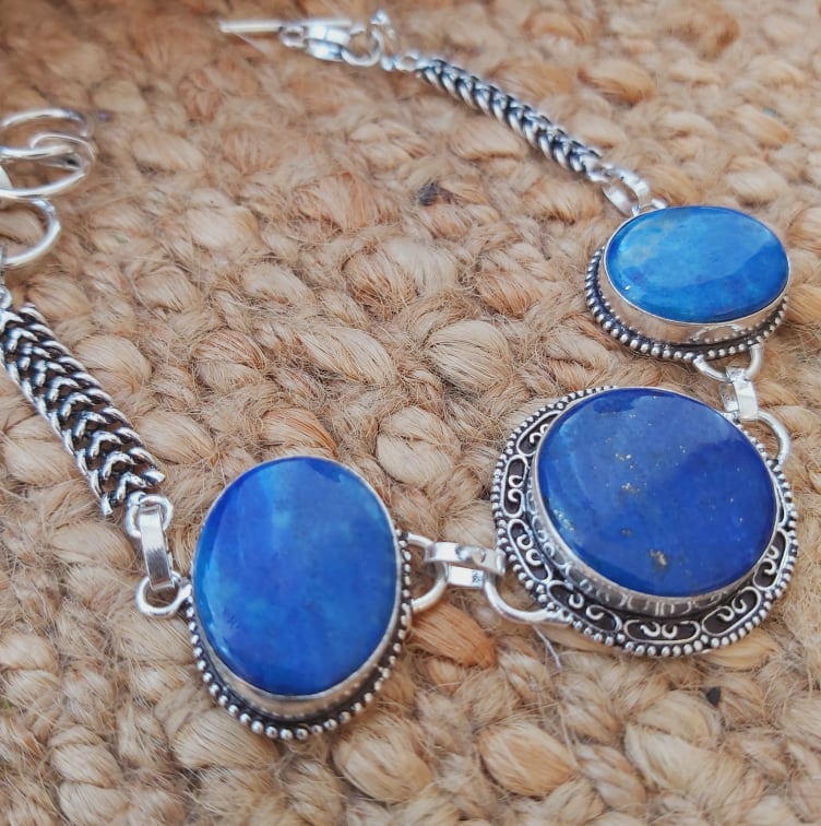 Lapis Lazuli Inner Vision Bracelet 23 cm (E1941)