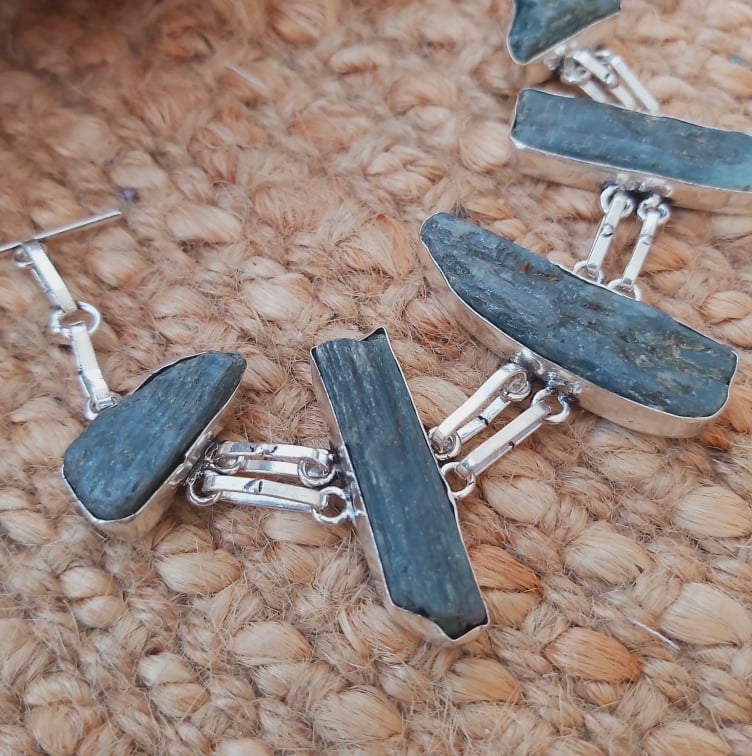 Kyanite Third Eye Chakra Bracelet 19 cm (E1949)