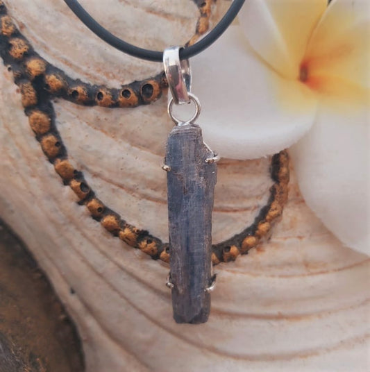 Kyanite Third Eye Chakra Gemstone Pendant (E1962)