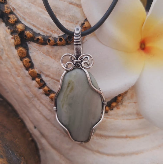 Larsonite Spiritual Grounding Gemstone Pendant (E1994)