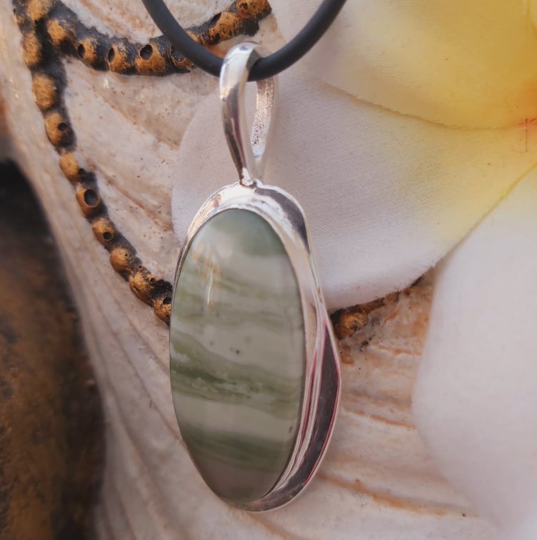 Larsonite Spiritual Grounding Gemstone Pendant (E1996)