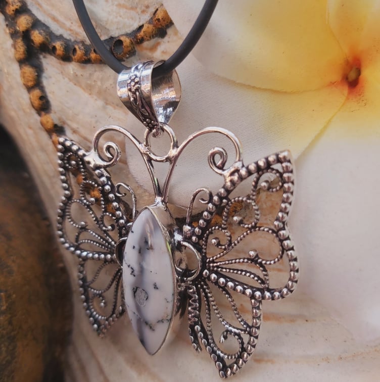 Dendritic Opal Acceptance Pendant (E2002)