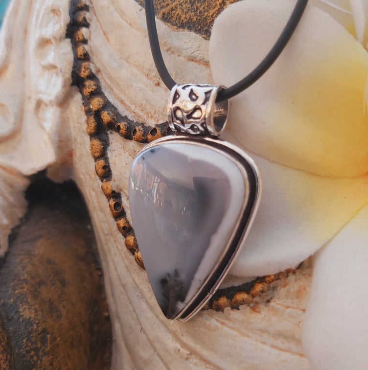 Dendritic Opal Acceptance Pendant (E2003)