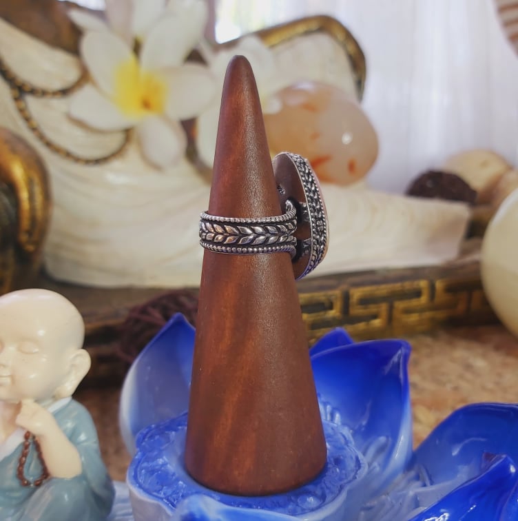 Rainbow Moonstone Ring Size US 6 (E2048)