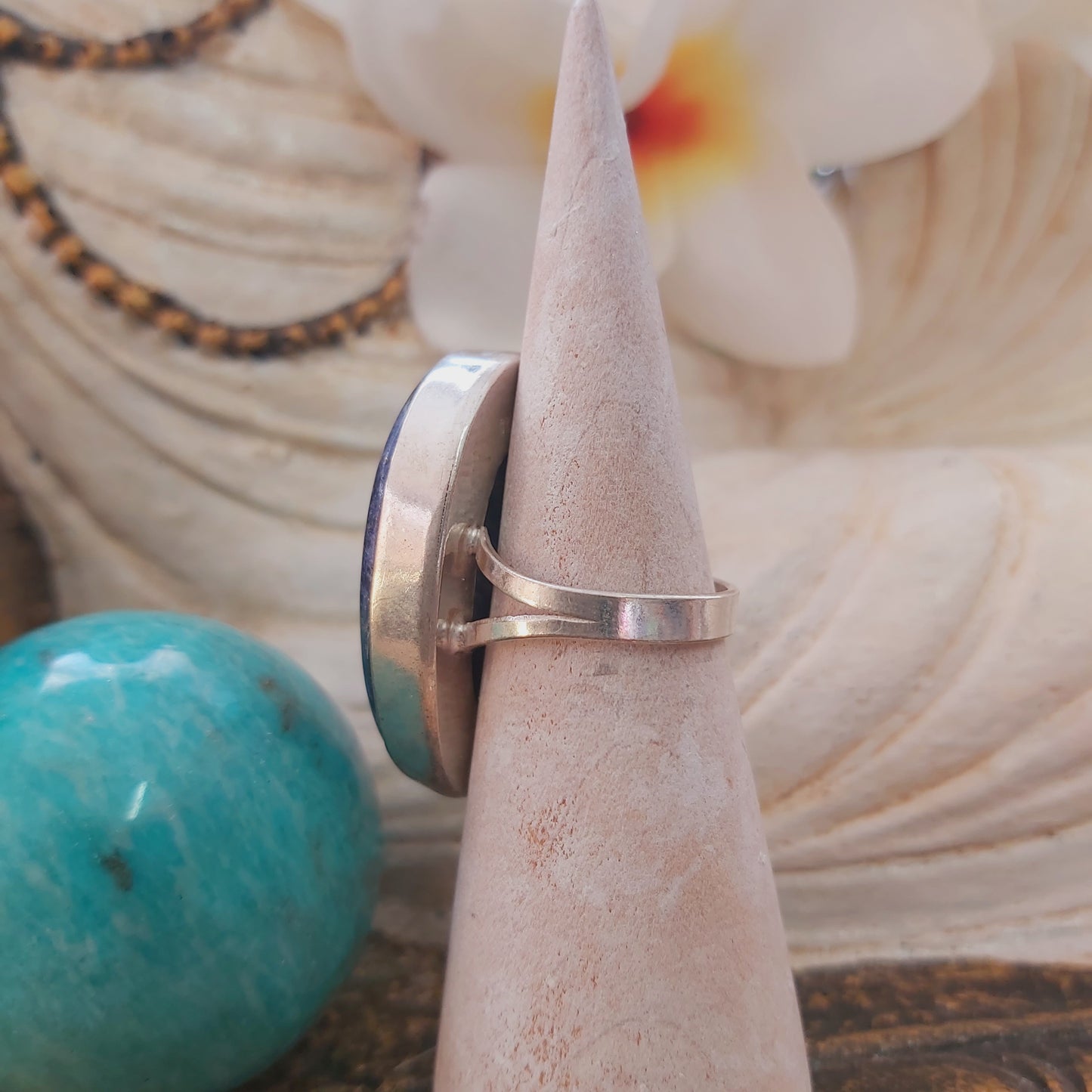 Lapis Lazuli Self Expression Gemstone Ring Size US 8.5 (E2188)