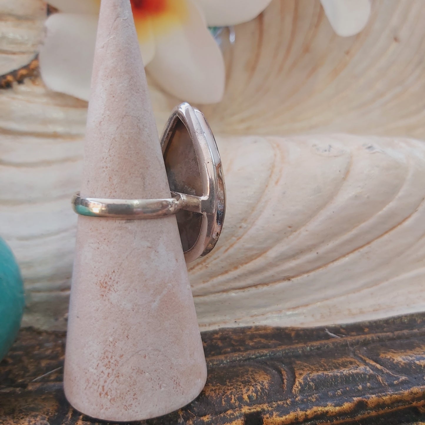 Bumblebee Jasper Gemstone Ring Size US 8 (E2208)