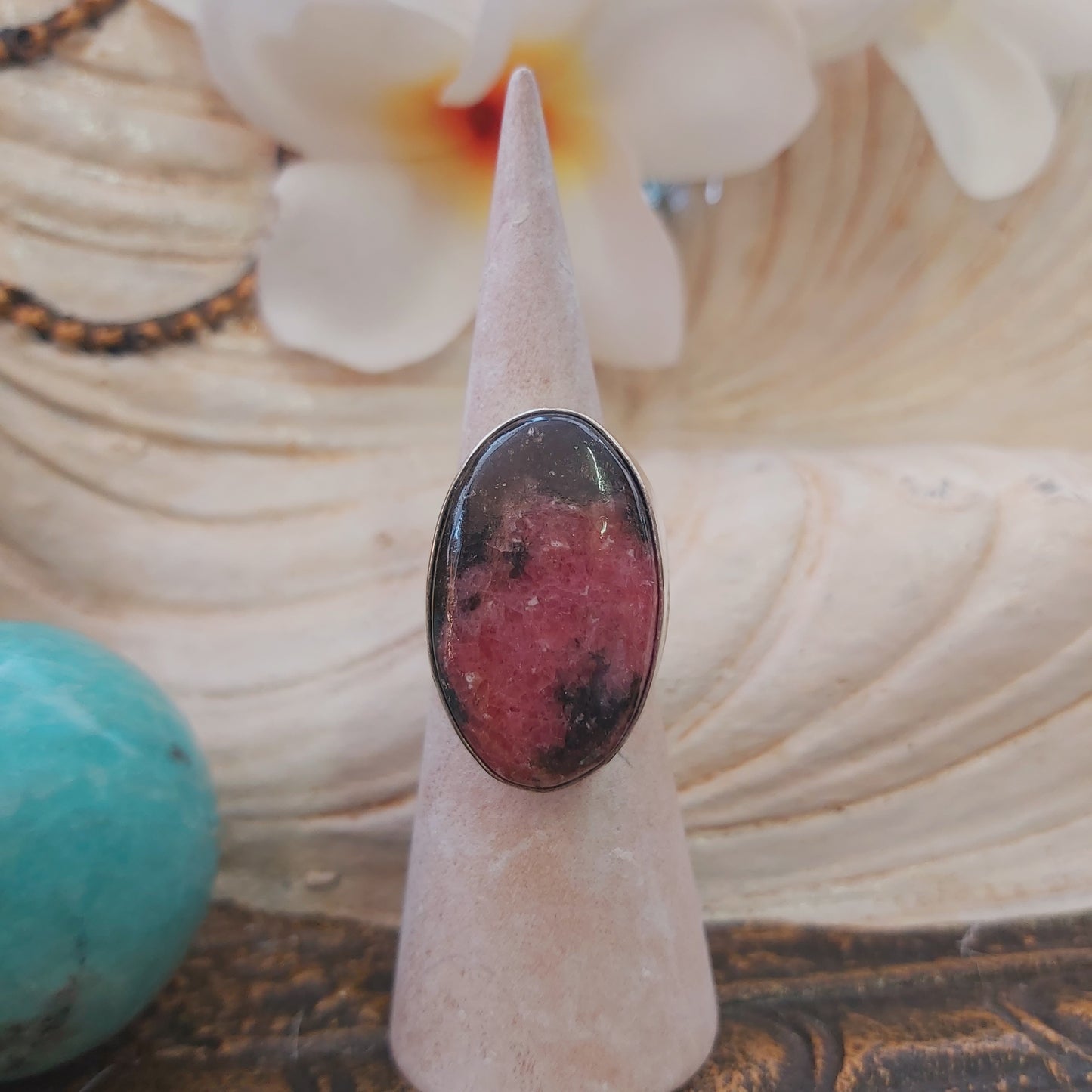 Rhodonite Self-Worth Ring US 8 (E2237)