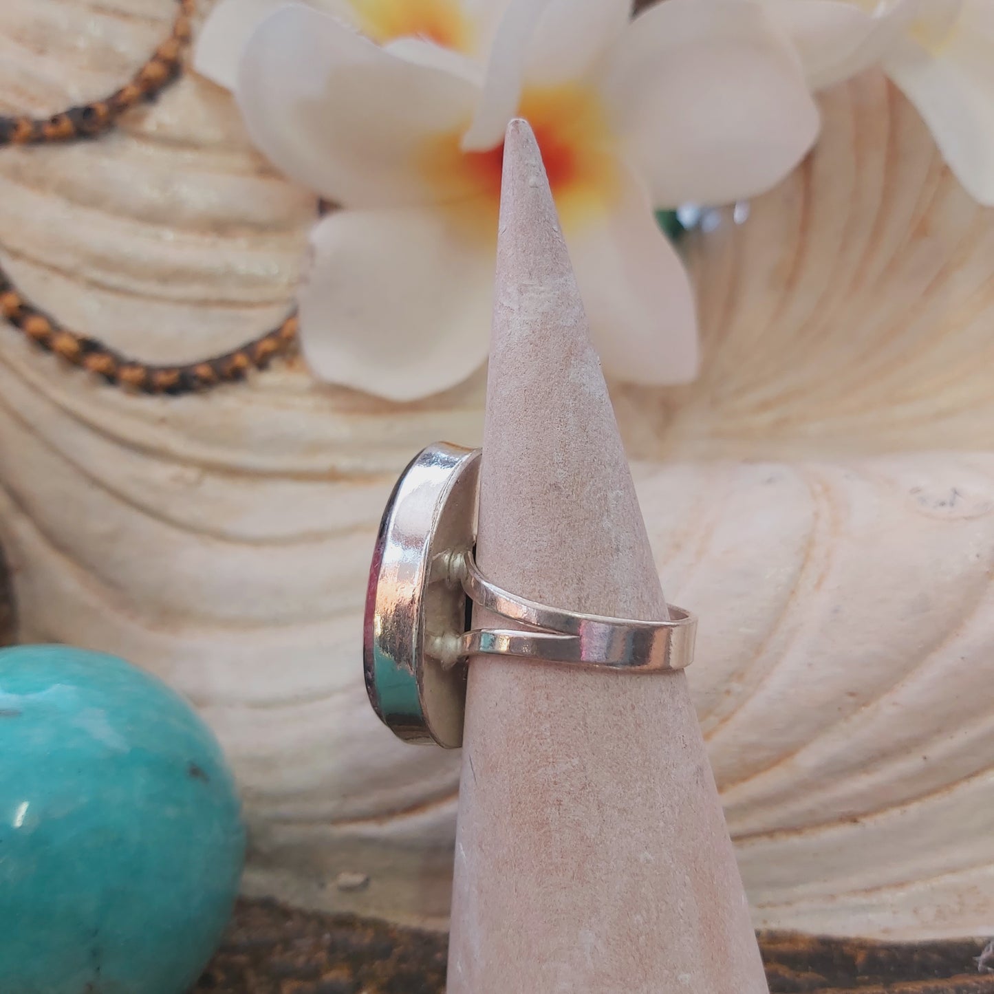 Rhodonite Self-Worth Ring US 8 (E2237)