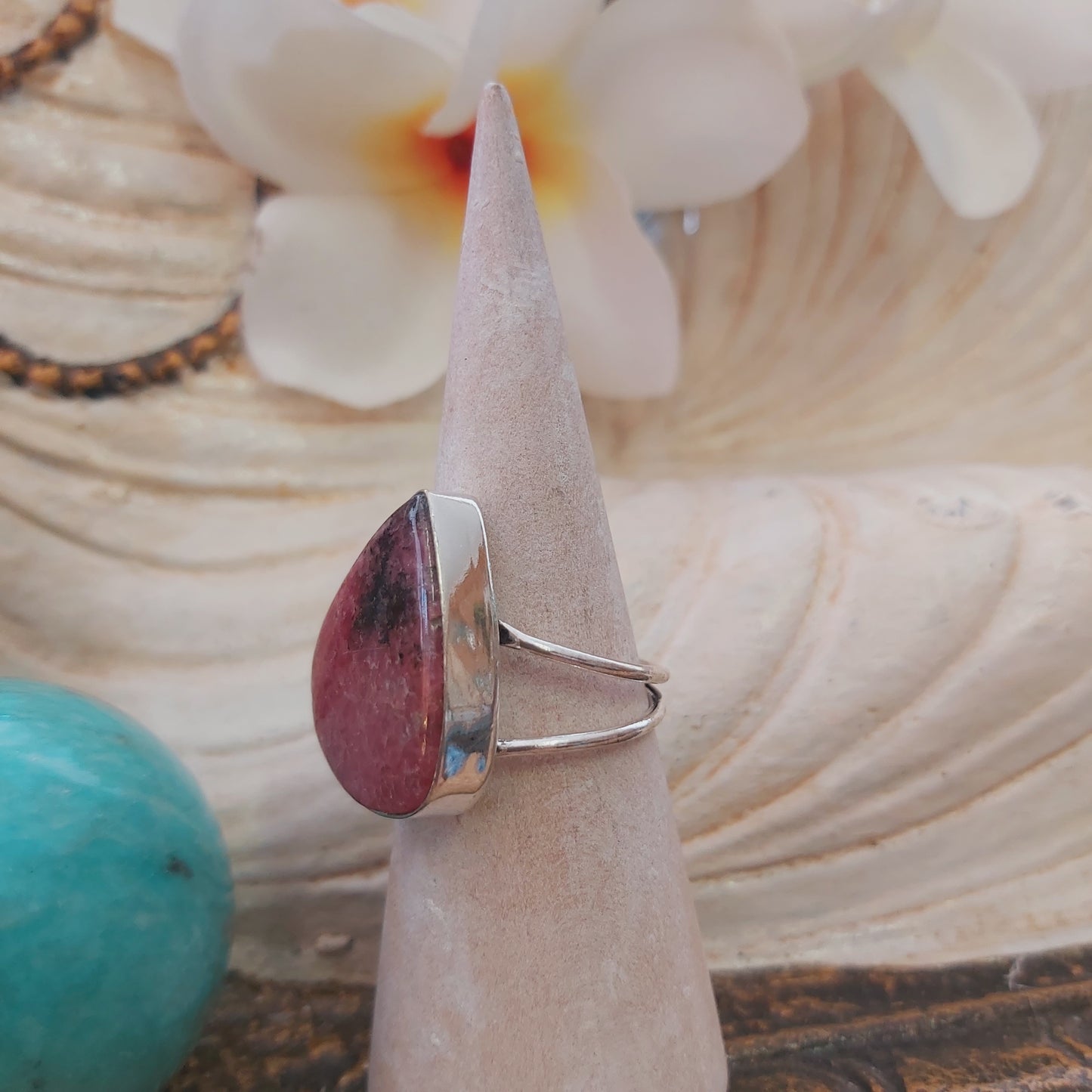 Rhodonite Self-Worth Ring US 9 (E2239)