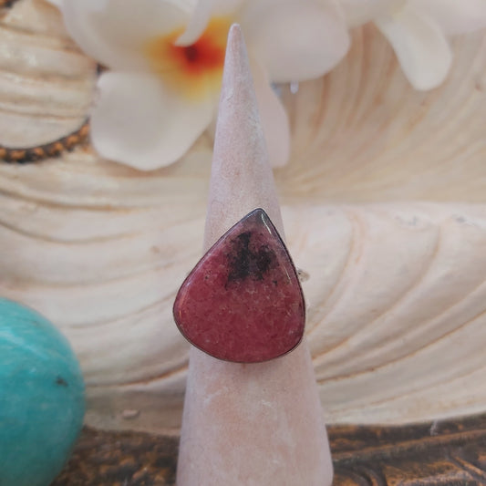 Rhodonite Self-Worth Ring US 9 (E2239)