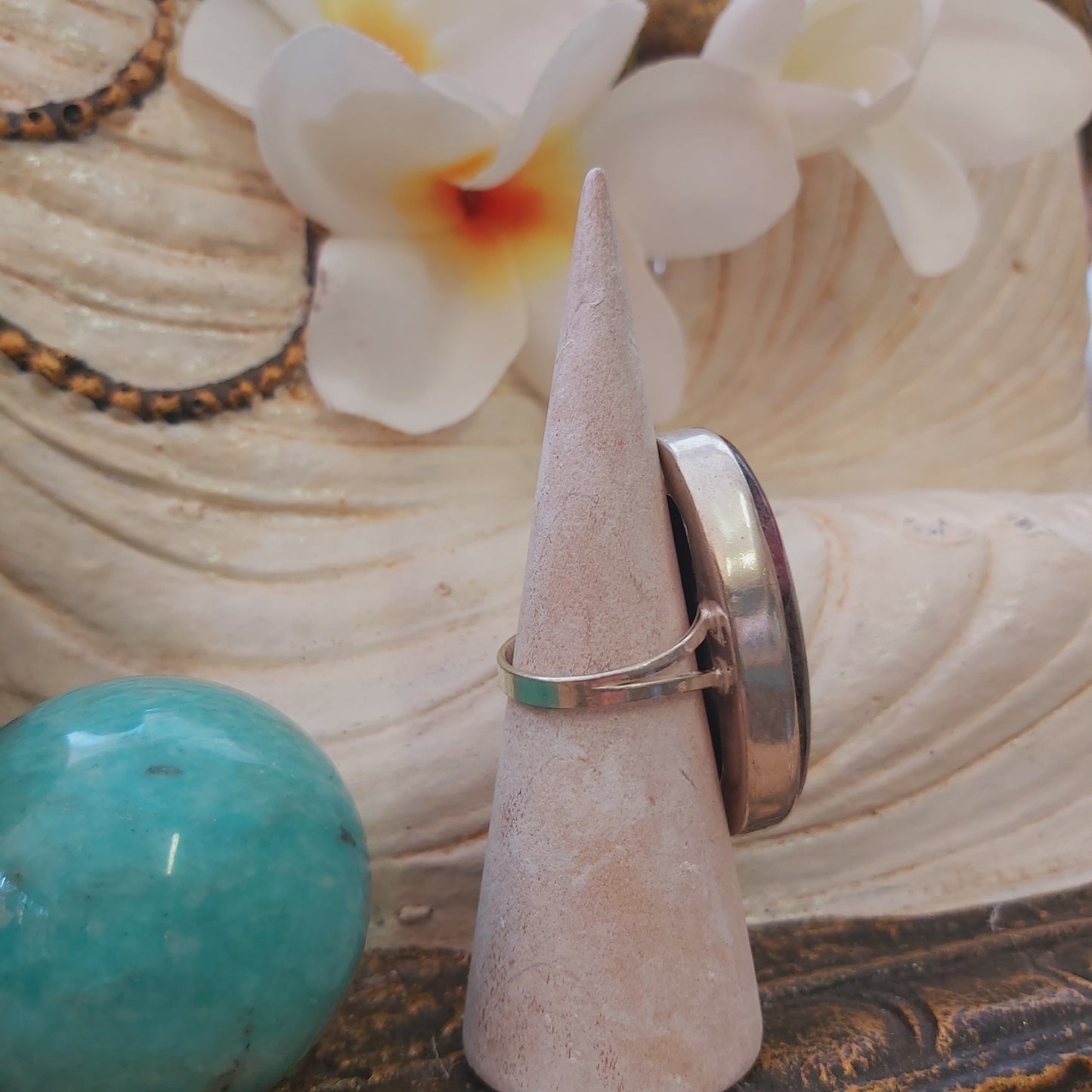 Rhodonite Self-Worth Ring US 9 (E2240)