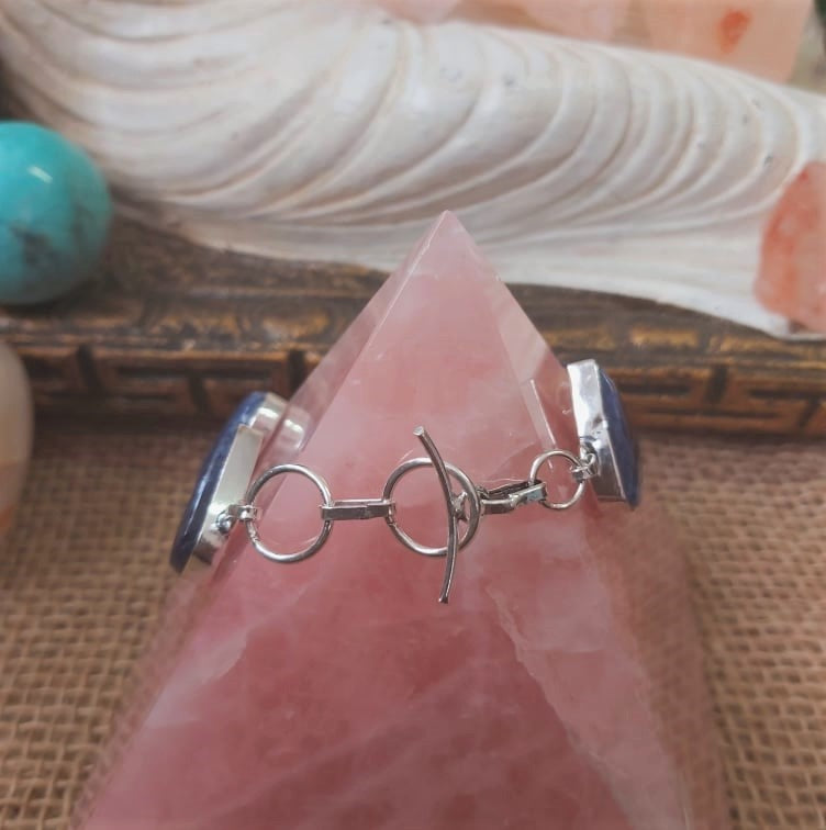 Sodalite Intuition Gemstone Bracelet 20 cm (E2253)