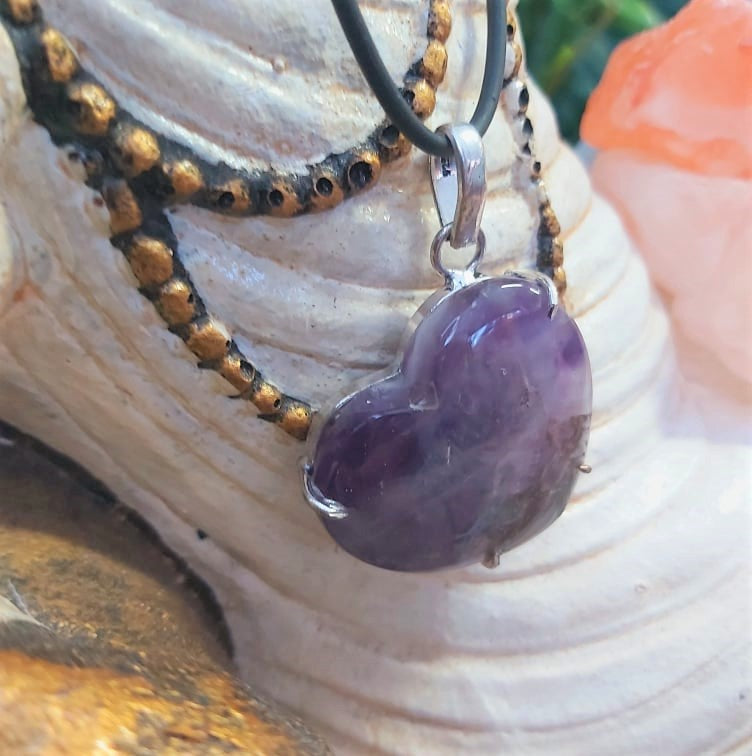 Amethyst Lace Protection Pendant (E2279)