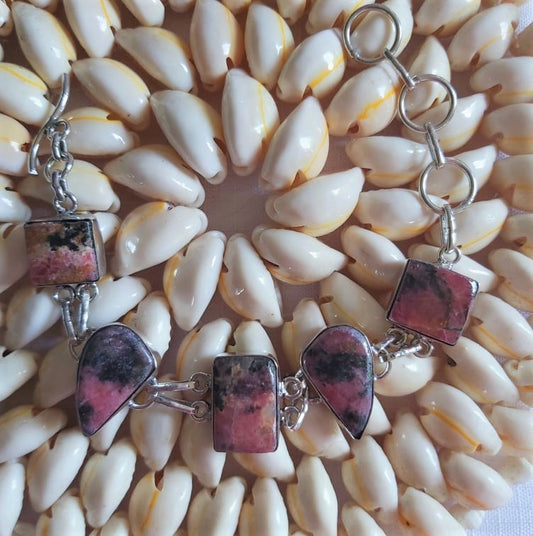 Rhodonite Self-Worth & Love Bracelet 19 cm (E2310)