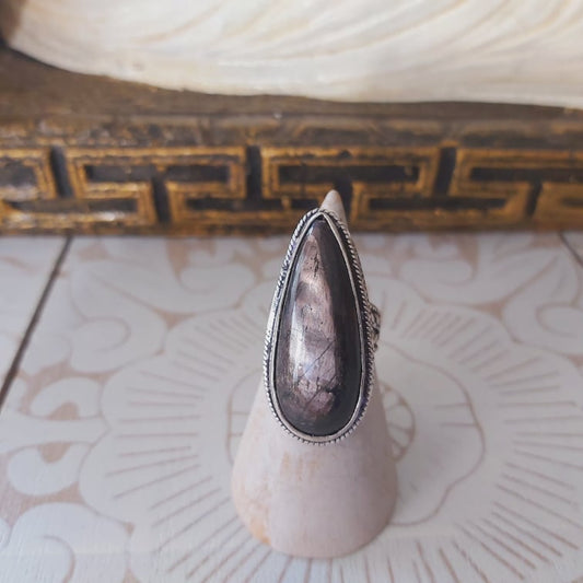 Hypersthene Serenity Gemstone Ring Size US 6.5 (E2347)