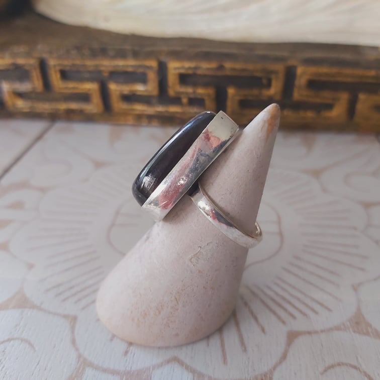 Hypersthene Serenity Gemstone Ring Size US 7 (E2350)