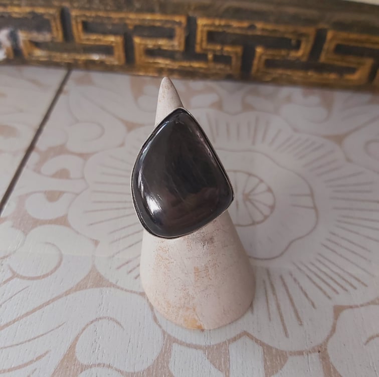 Hypersthene Serenity Gemstone Ring Size US 7 (E2350)