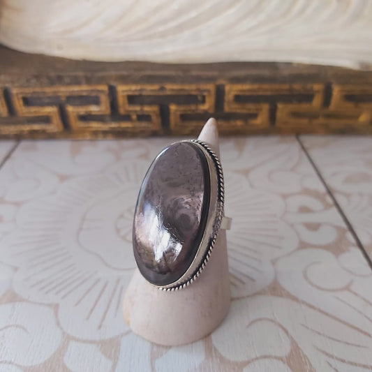Hypersthene Serenity Gemstone Ring Size US 8 (E2355)