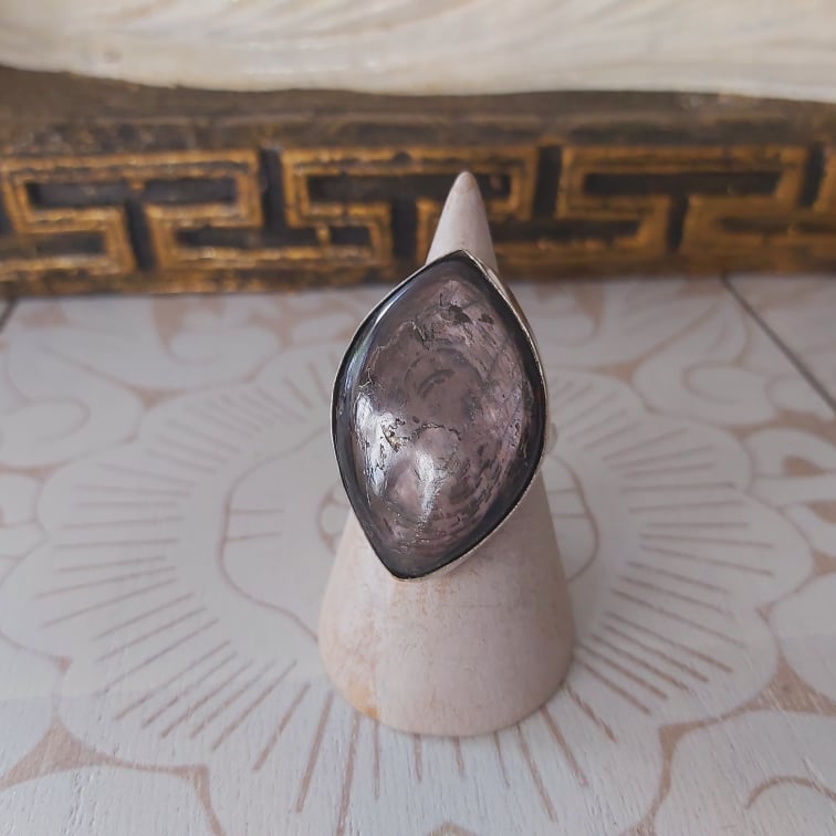 Hypersthene Serenity Gemstone Ring Size US 8.5 (E2356)