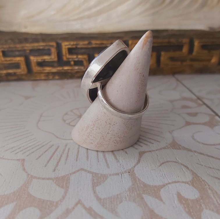 Hypersthene Serenity Gemstone Ring Size US 8.5 (E2356)