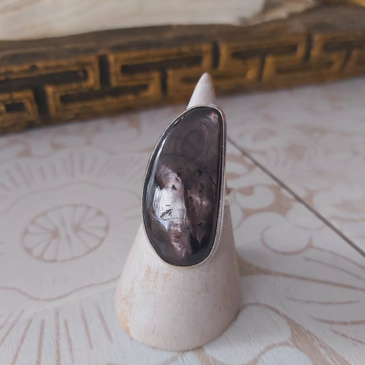 Hypersthene Serenity Gemstone Ring Size US 8.5 (E2358)