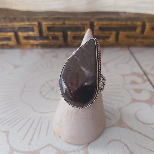 Hypersthene Serenity Gemstone Ring Size US 9 (E2359)