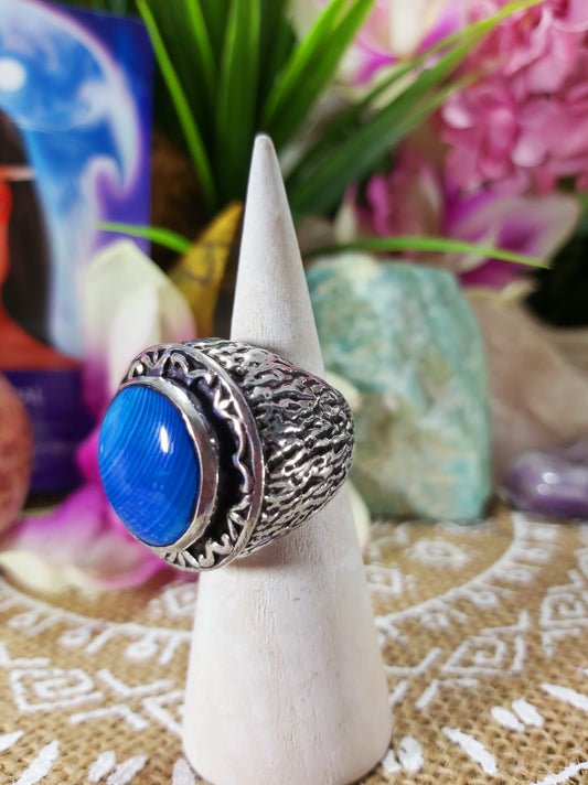 Agate Well Being Ring Size US 8 (E236)