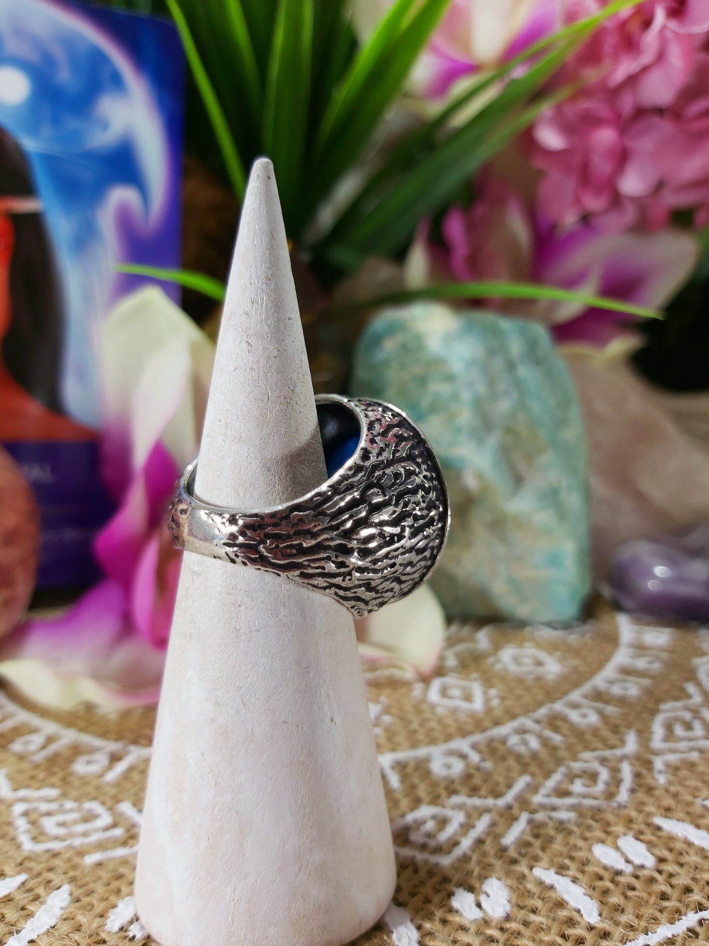 Agate Well Being Ring Size US 8 (E236)